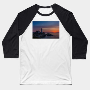 Nautical Twilight at Portland Head Light Baseball T-Shirt